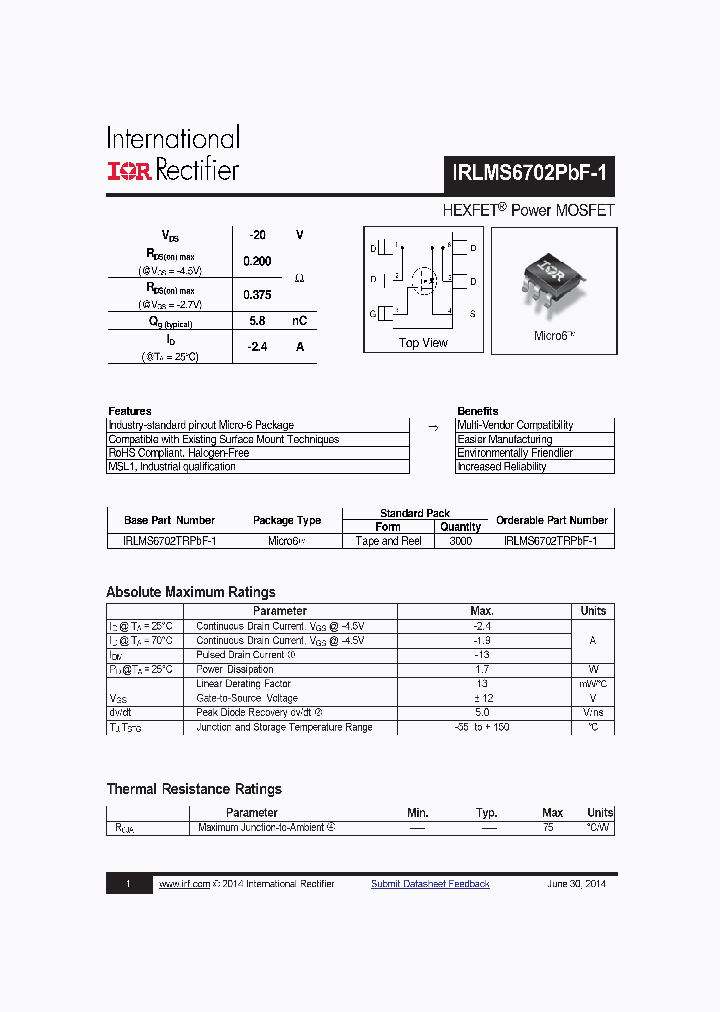 IRLMS6702PBF-1_8330625.PDF Datasheet