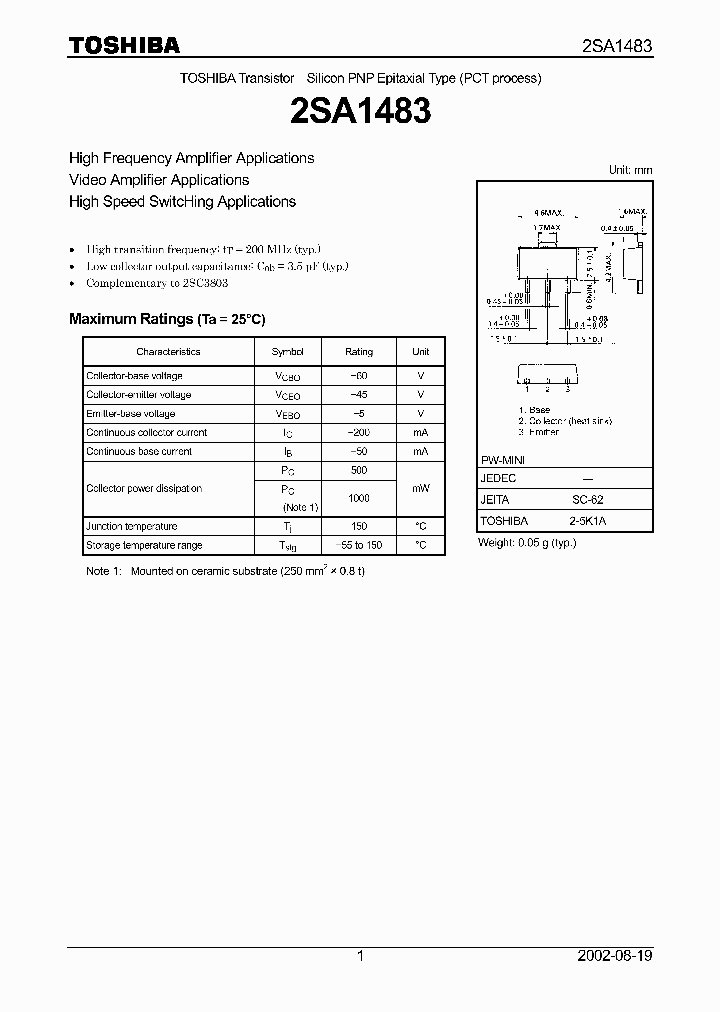 2SA1483_8331402.PDF Datasheet