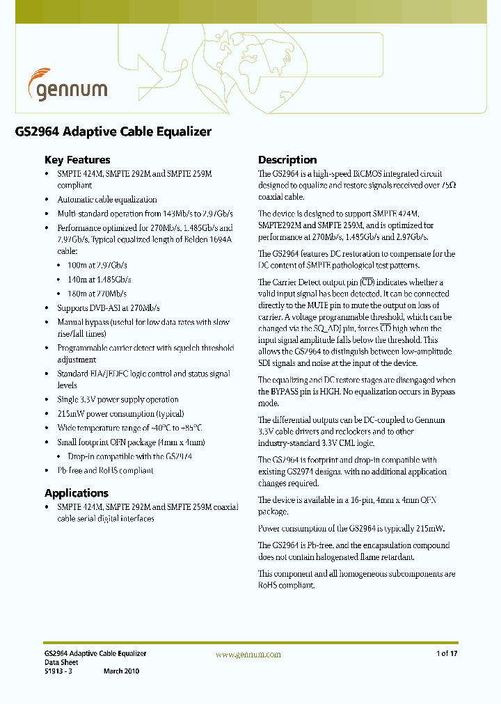 GS2964_8331671.PDF Datasheet