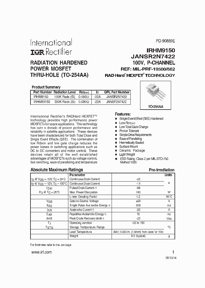 IRHM9150_8333087.PDF Datasheet