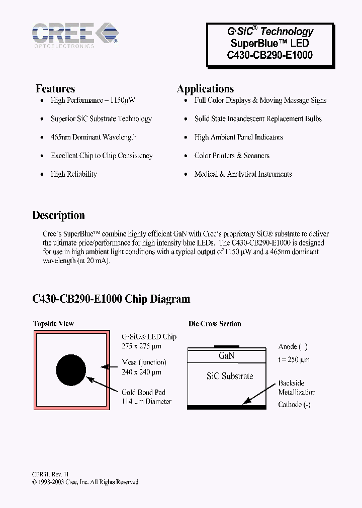 C430-CB290-E1000_8333493.PDF Datasheet