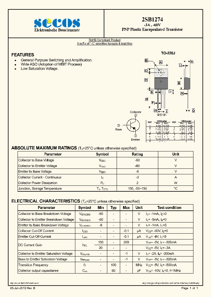 2SB1274_8333751.PDF Datasheet
