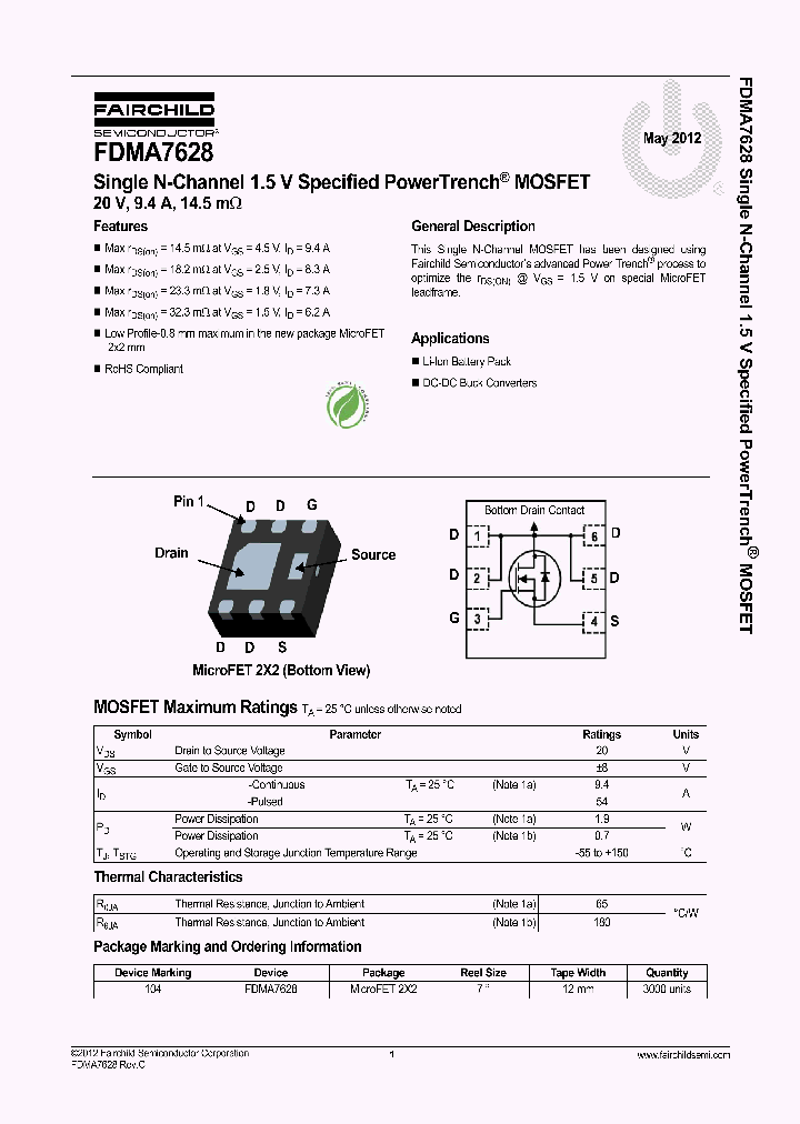 FDMA7628_8334707.PDF Datasheet