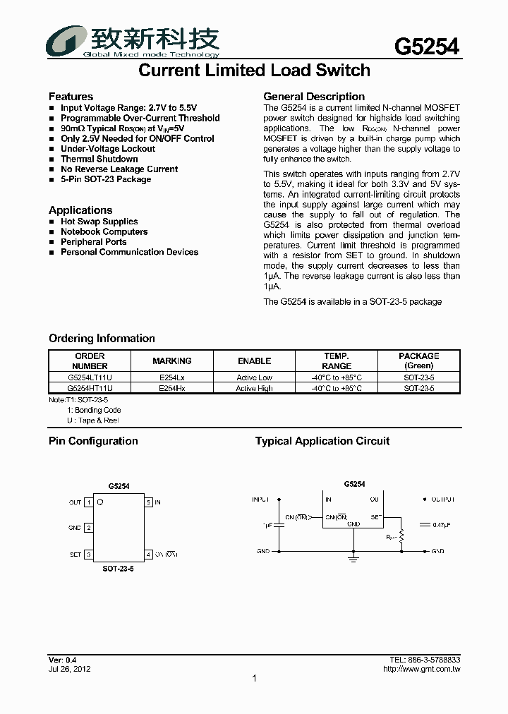 G5254_8335104.PDF Datasheet