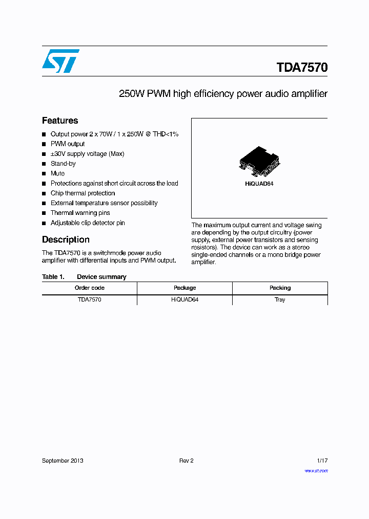 E-TDA7570_8335917.PDF Datasheet