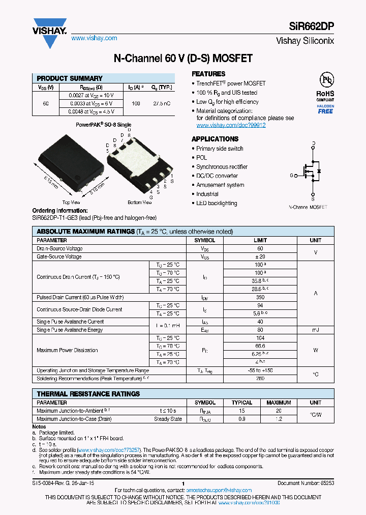 SIR662DP_8335895.PDF Datasheet