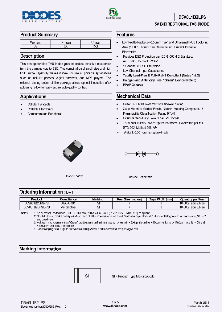 D5V0L1B2LPS_8336512.PDF Datasheet