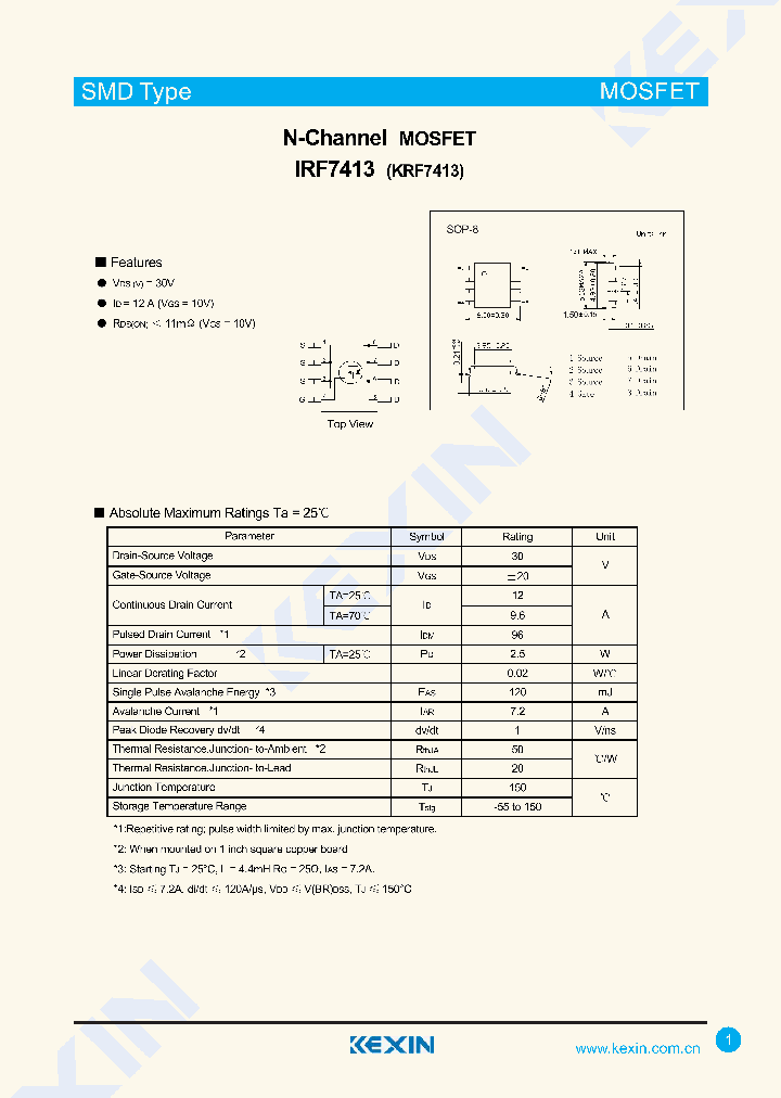 IRF7413_8337181.PDF Datasheet