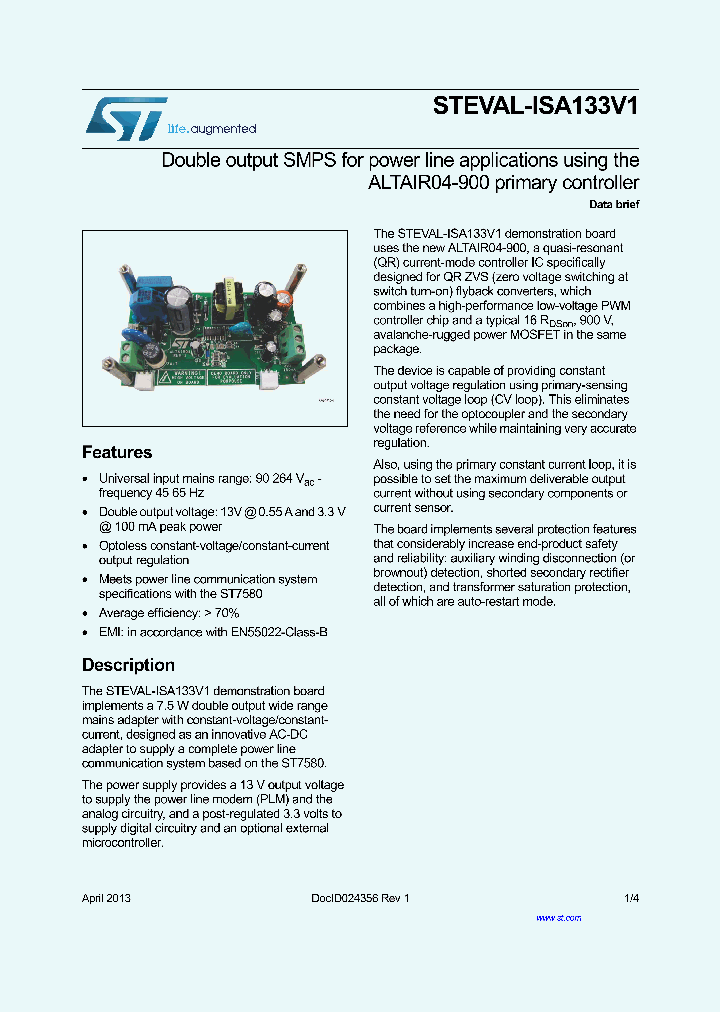 STEVAL-ISA133V1_8337729.PDF Datasheet