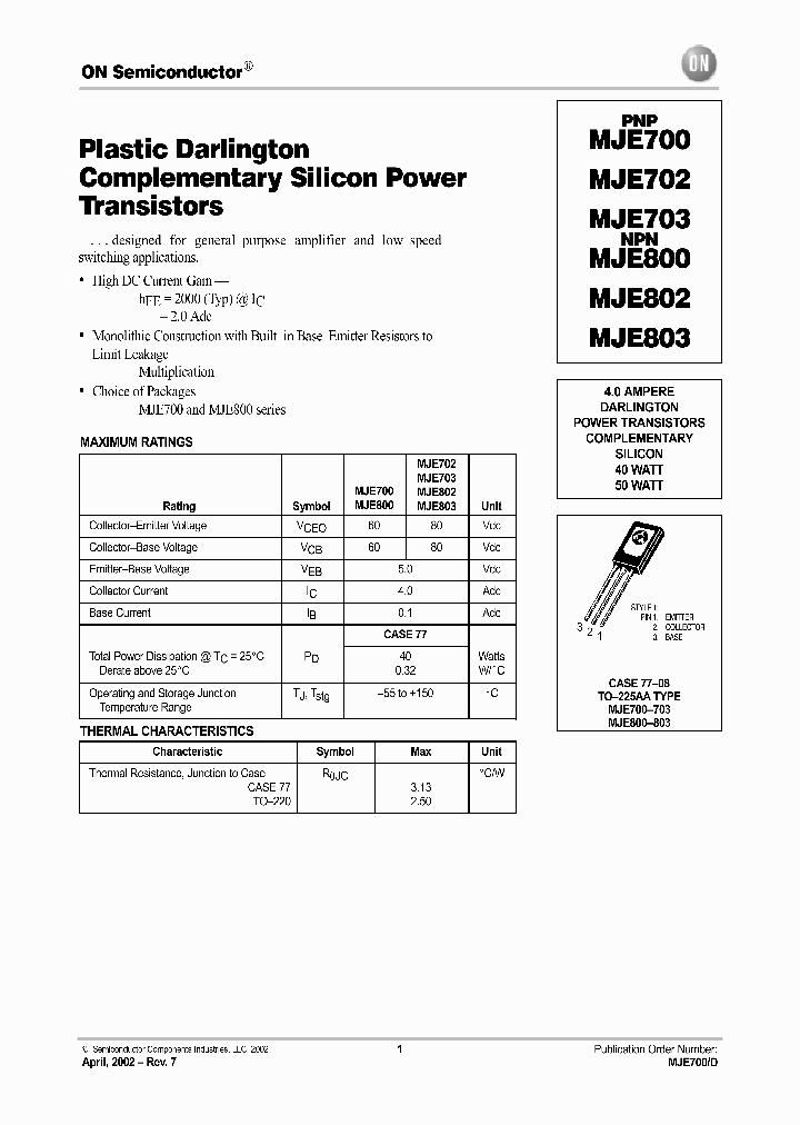 MJE700_8341144.PDF Datasheet