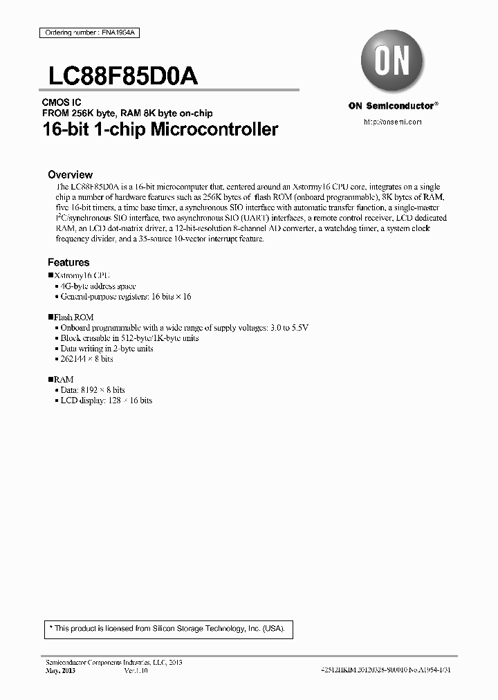 LC88F85D0A_8341517.PDF Datasheet