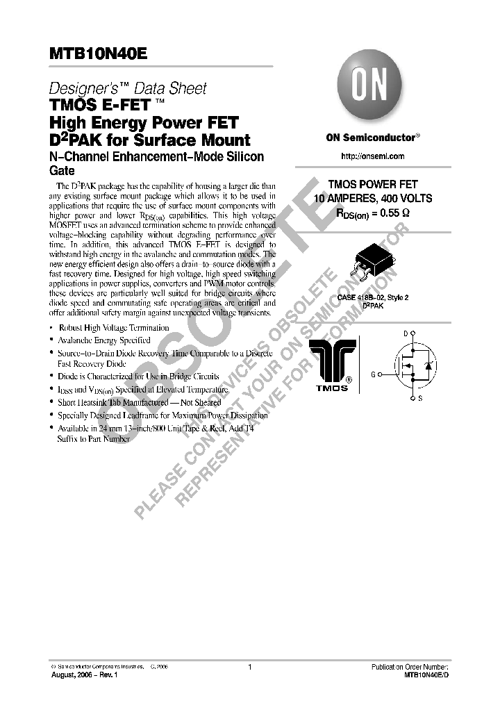 MTB10N40E_8341904.PDF Datasheet