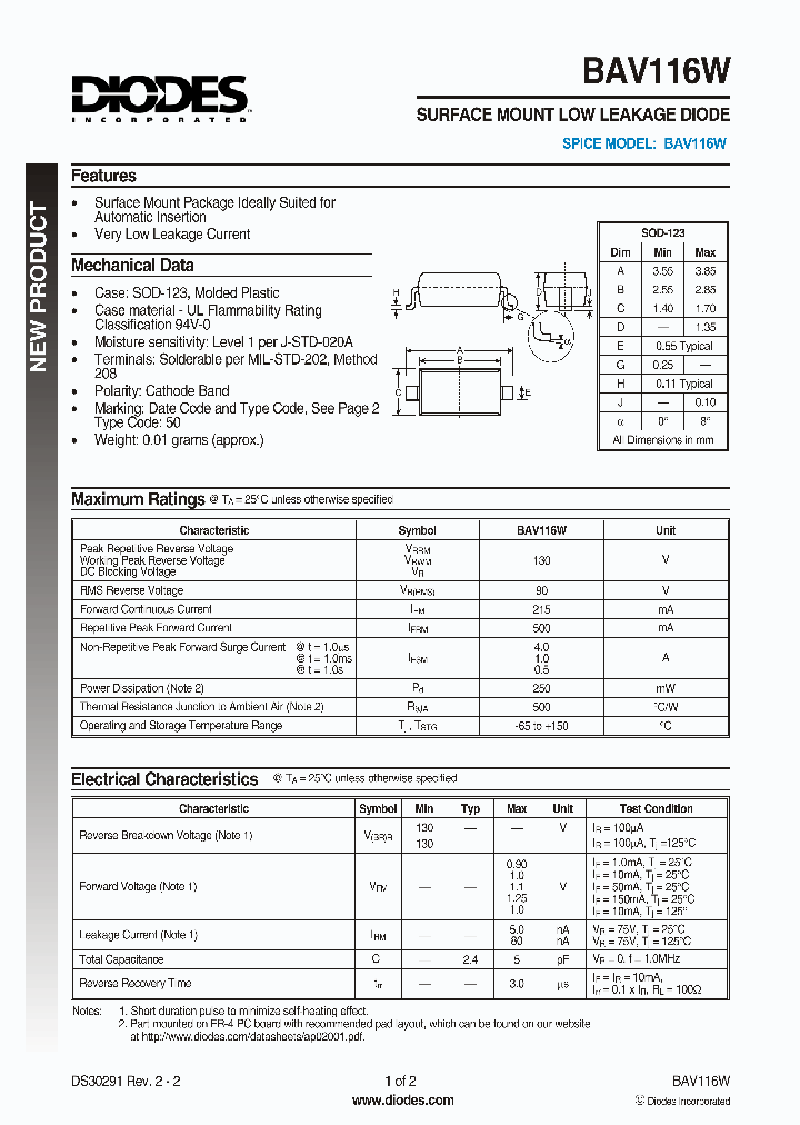 BAV116W_8342012.PDF Datasheet