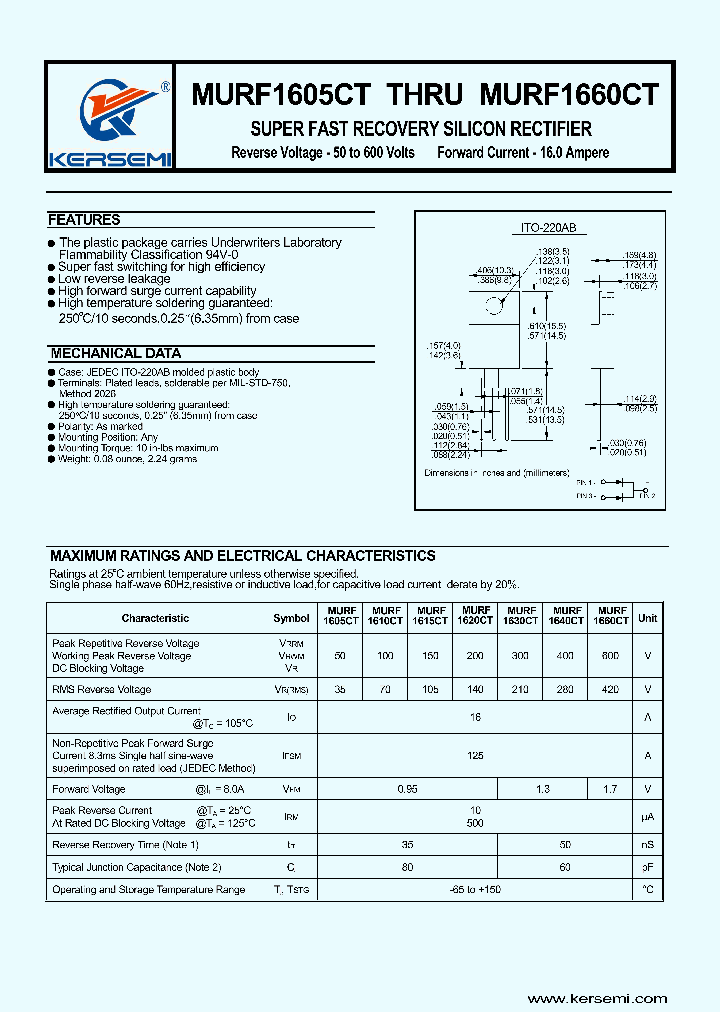 MURF1660CT_8344170.PDF Datasheet