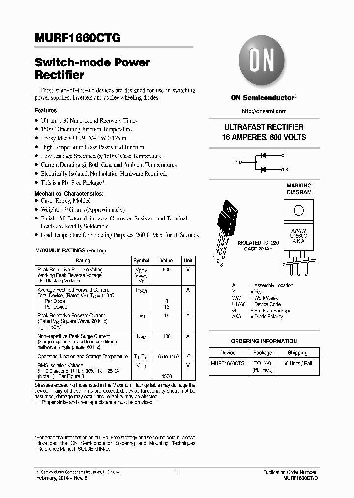 MURF1660CTG_8344173.PDF Datasheet