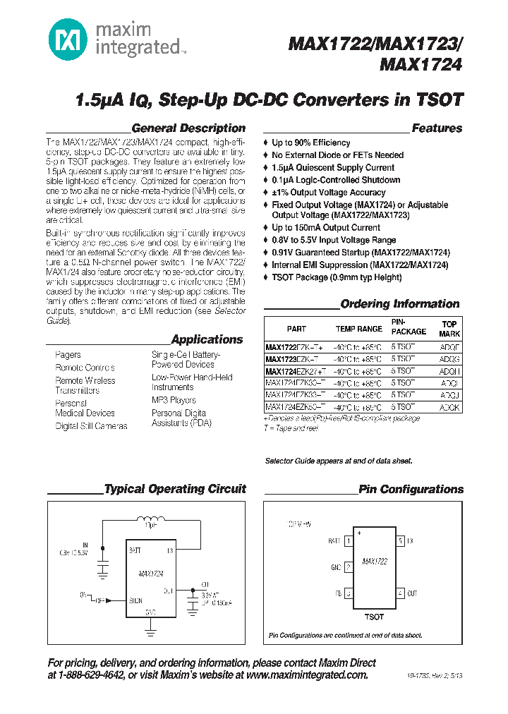 MAX1722-13_8345015.PDF Datasheet