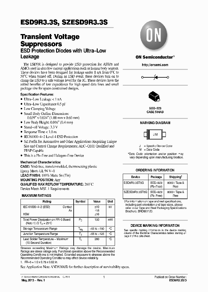 SZESD9R33ST5G_8345477.PDF Datasheet