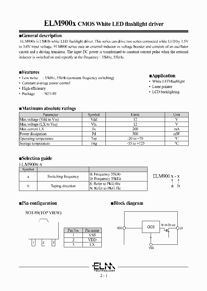 ELM900_8347678.PDF Datasheet