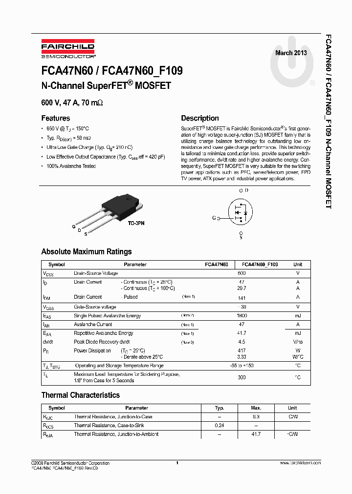 FCH47N60F_8348048.PDF Datasheet
