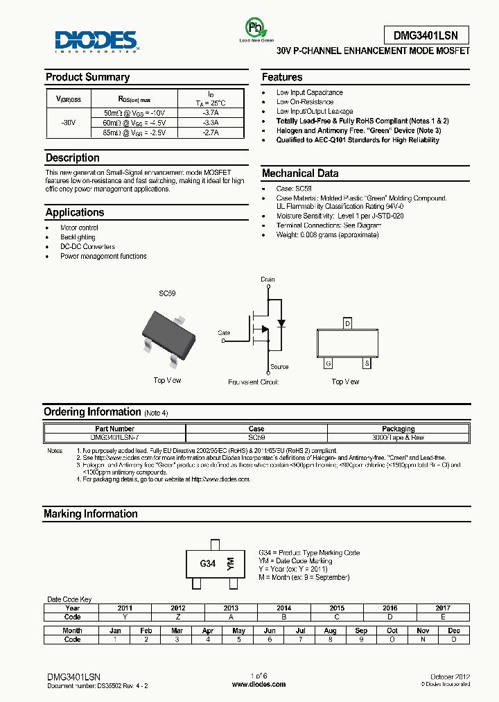 DMG3401LSN-7_8348131.PDF Datasheet