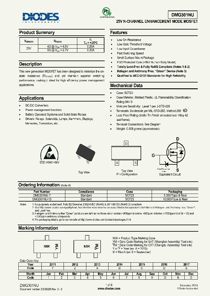 DMG301NU_8348124.PDF Datasheet