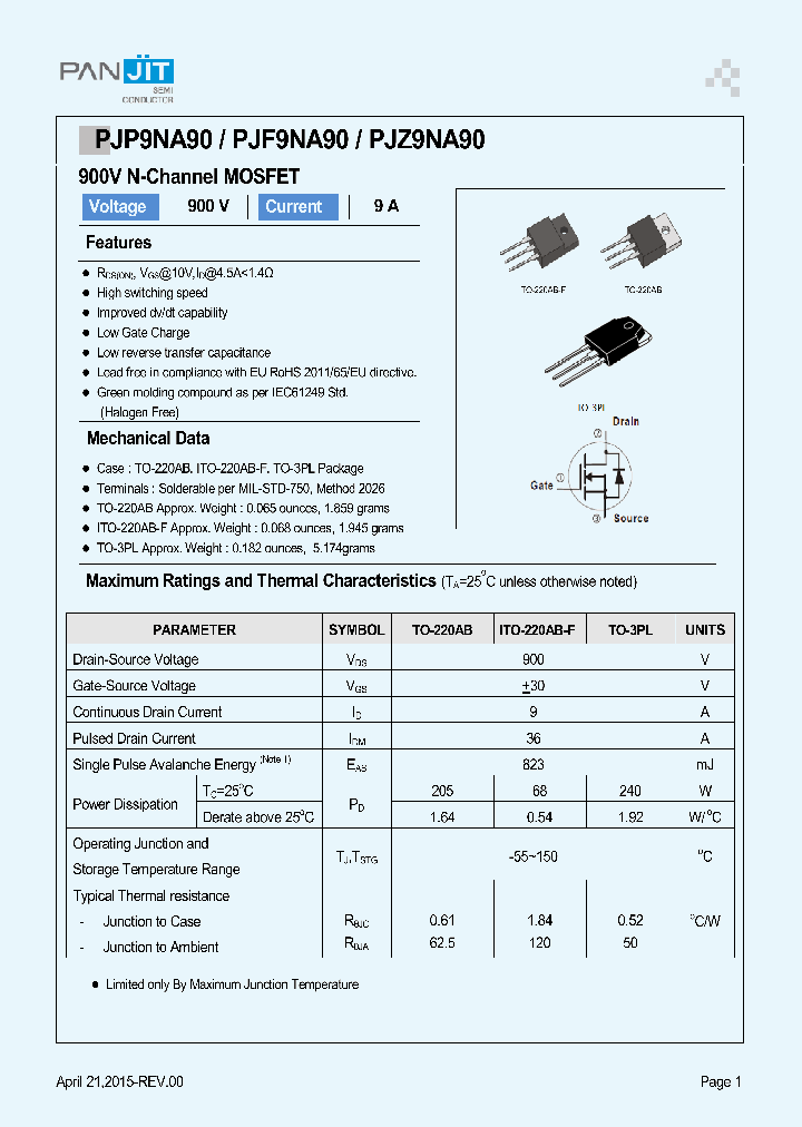 PJP9NA90_8348375.PDF Datasheet