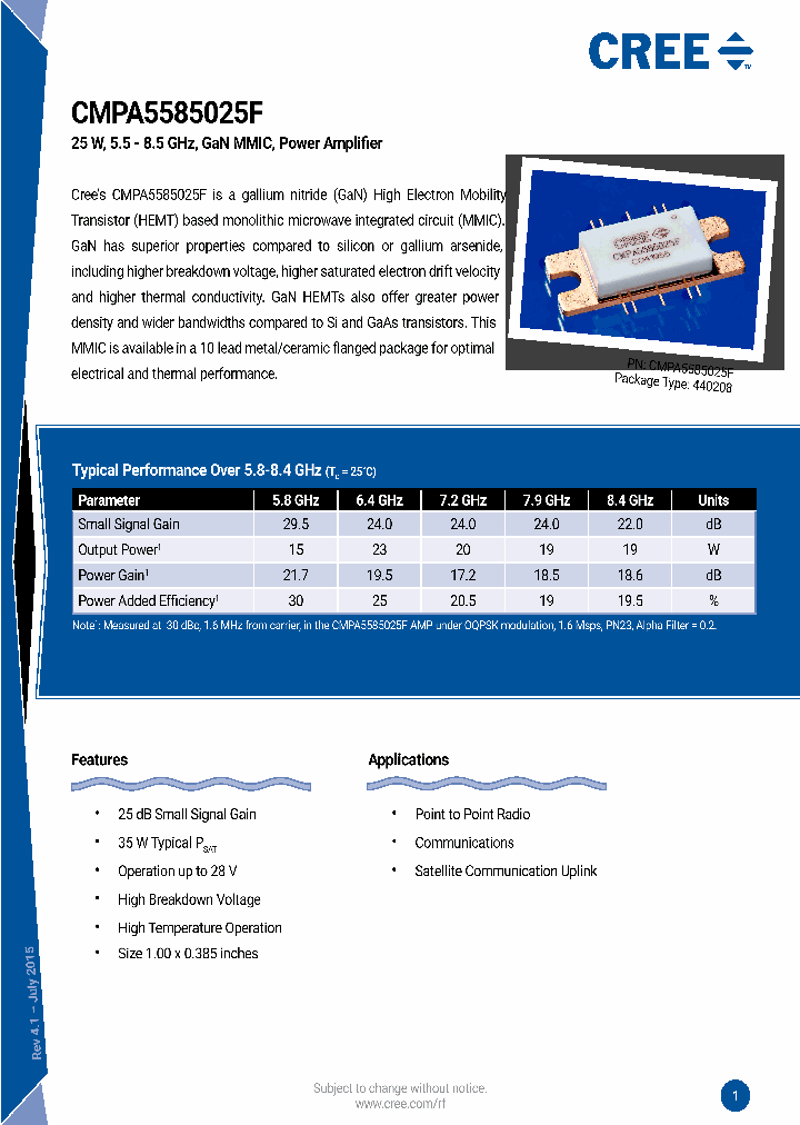 CMPA5585025F_8349216.PDF Datasheet