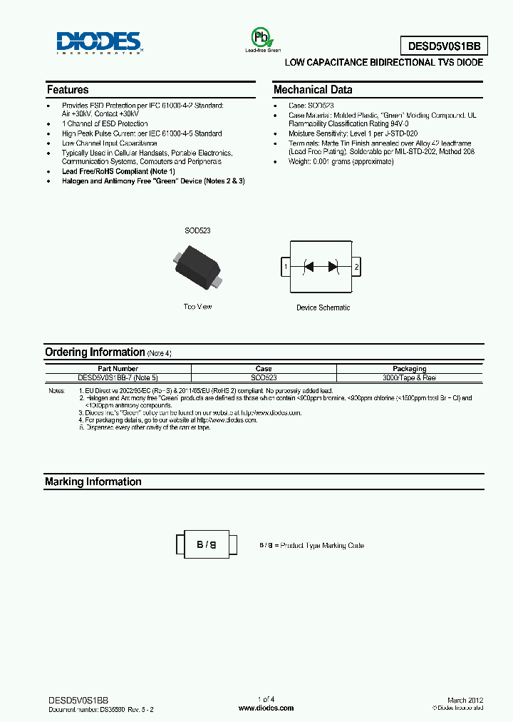 DESD5V0S1BB_8349598.PDF Datasheet