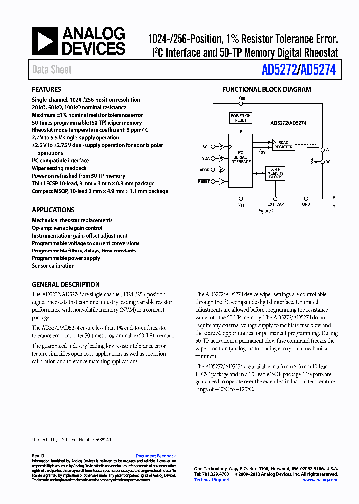 AD5272_8350165.PDF Datasheet