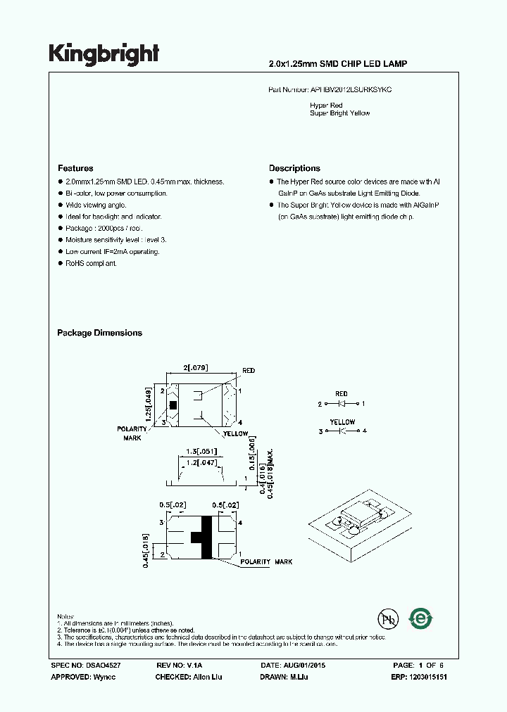 APHBM2012LSURKSYKC_8351569.PDF Datasheet