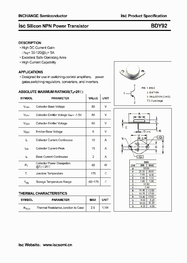 BDY92_8351733.PDF Datasheet