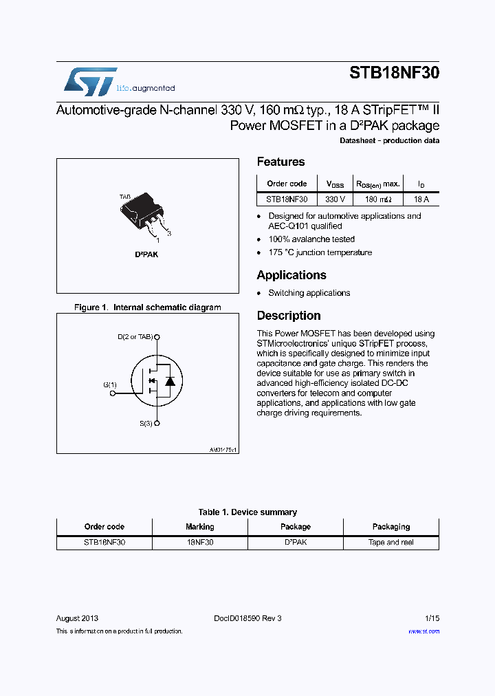 STB18NF30_8351832.PDF Datasheet
