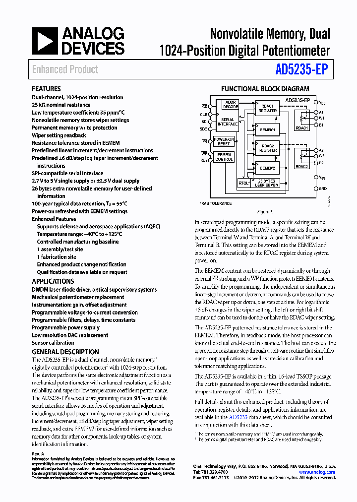 AD5235-EP_8352299.PDF Datasheet