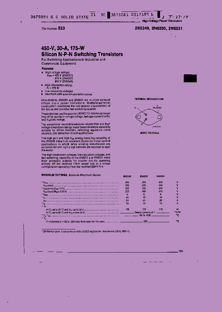 2N6250_8354769.PDF Datasheet