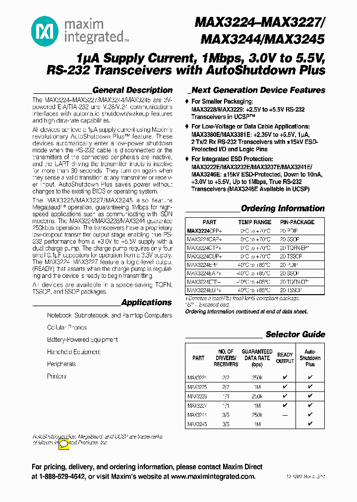 MAX3224CAP_8355087.PDF Datasheet