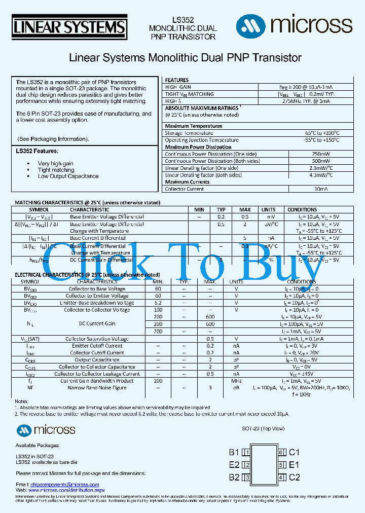 LS352-SOT-23_8356110.PDF Datasheet
