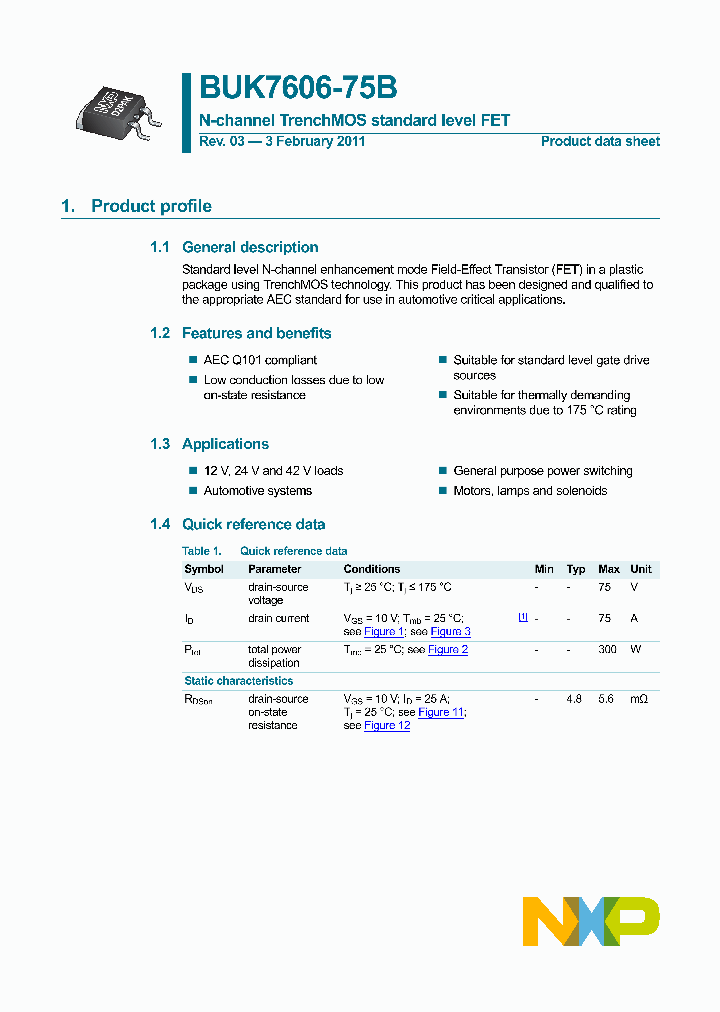 BUK7606-75B-15_8356197.PDF Datasheet