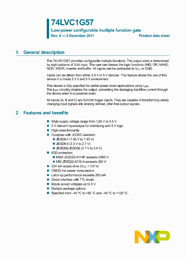 74LVC1G57GN_8356775.PDF Datasheet