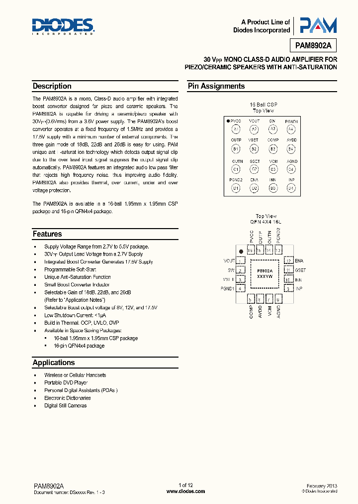 PAM8902AKER_8357566.PDF Datasheet