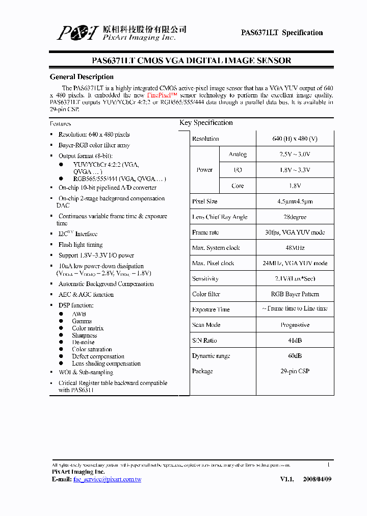 PAS6371_8359290.PDF Datasheet