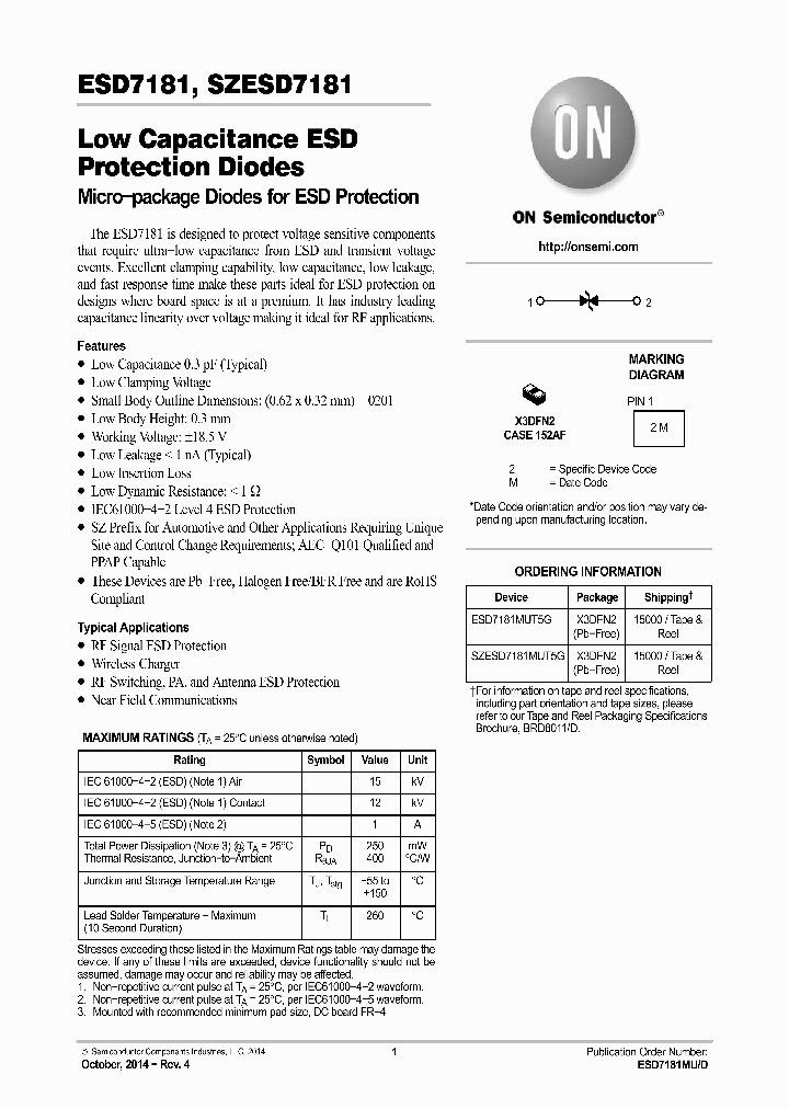 SZESD7181MUT5G_8359449.PDF Datasheet