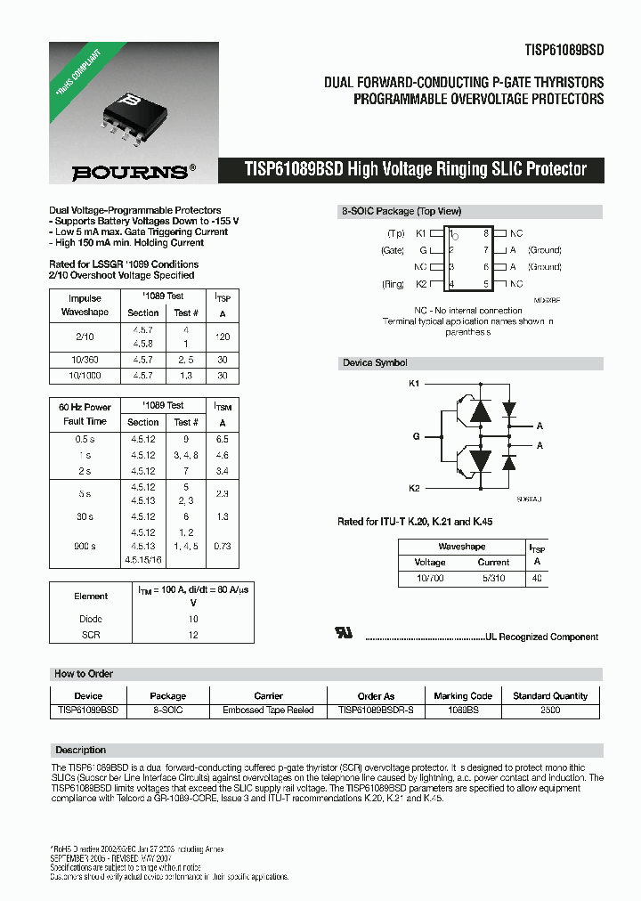 TISP61089BSD_8359544.PDF Datasheet