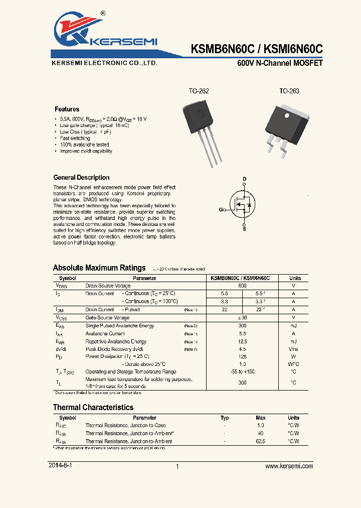 KSMI6N60C_8360275.PDF Datasheet