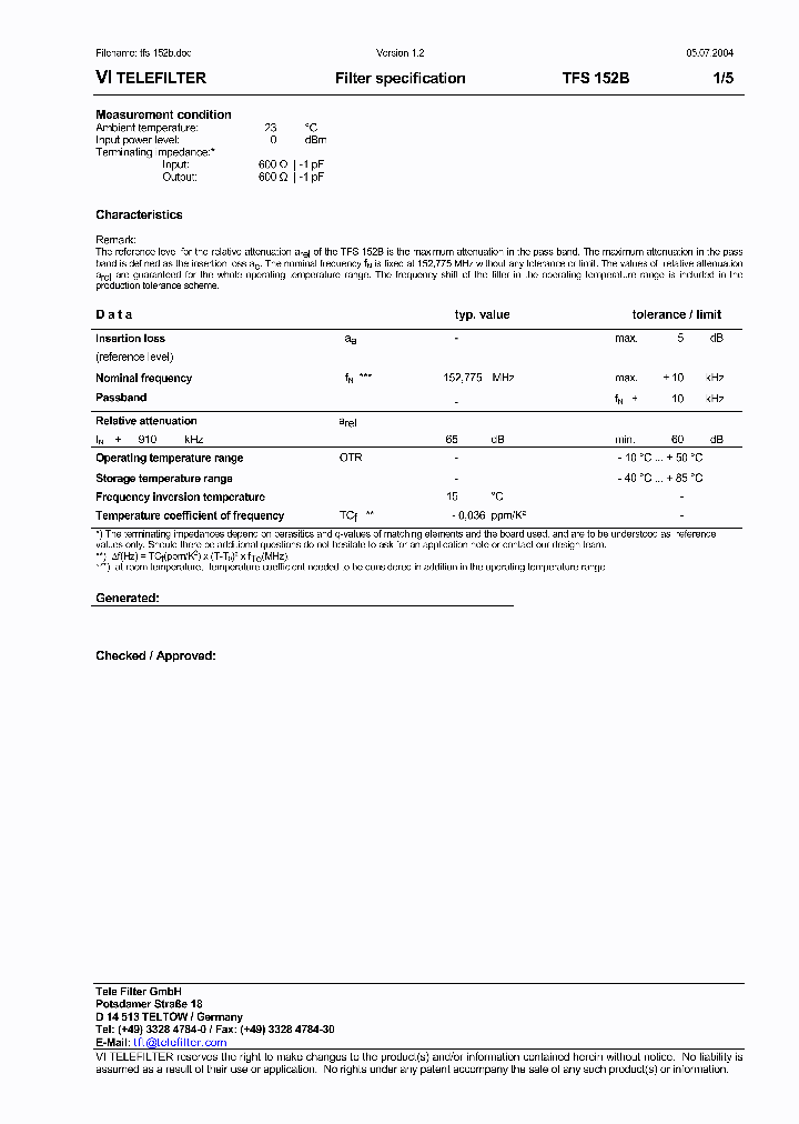 TFS152B_8361766.PDF Datasheet