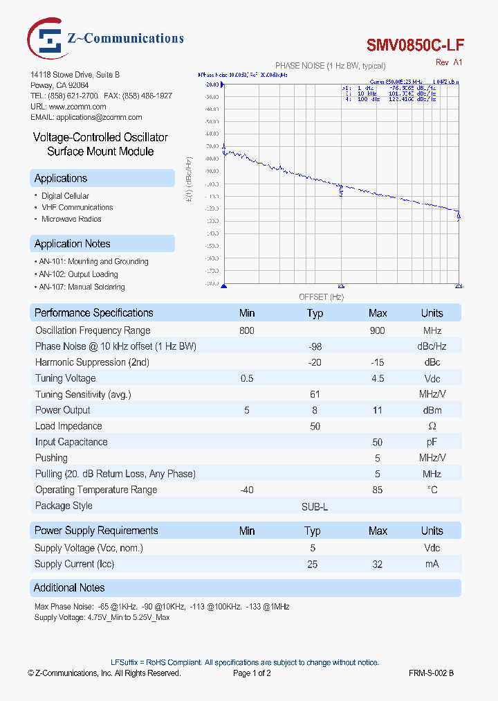 SMV0850C-LF_8362001.PDF Datasheet