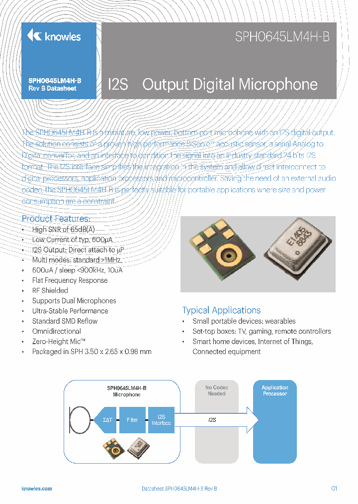 SPH0645LM4H-B_8362955.PDF Datasheet