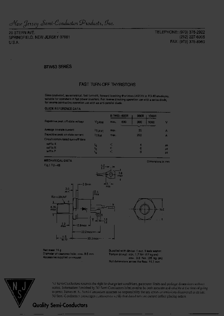 BTW63-600R_8362958.PDF Datasheet