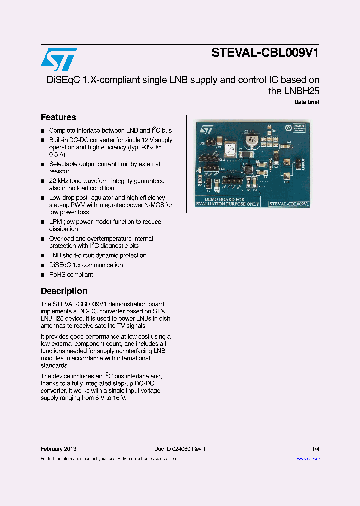 STEVAL-CBL009V1_8363916.PDF Datasheet