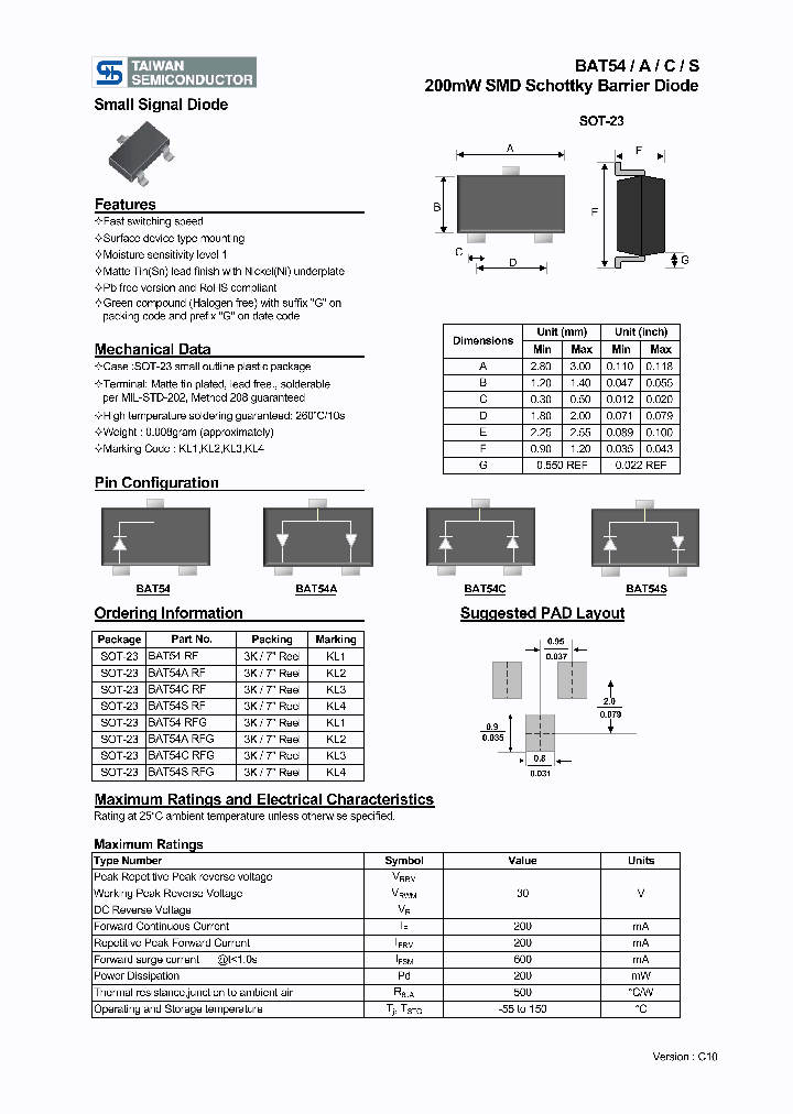 BAT54SRF_8365039.PDF Datasheet