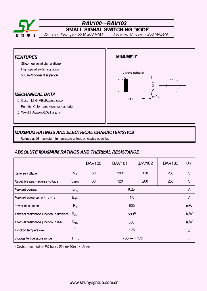 BAV100_8364993.PDF Datasheet